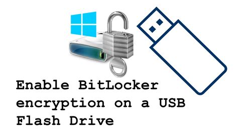 use bitlocker on usb drive